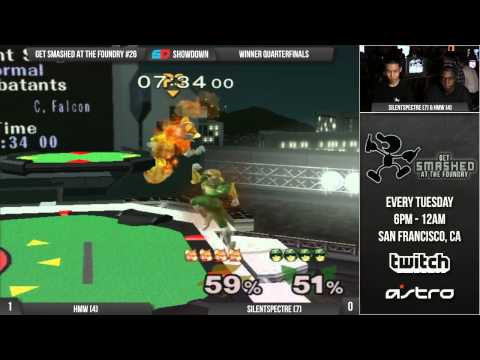 Get Smashed at the Foundry #26 - Winner Quarters: HMW (Fox) vs SilentSpectre (C. Falcon)