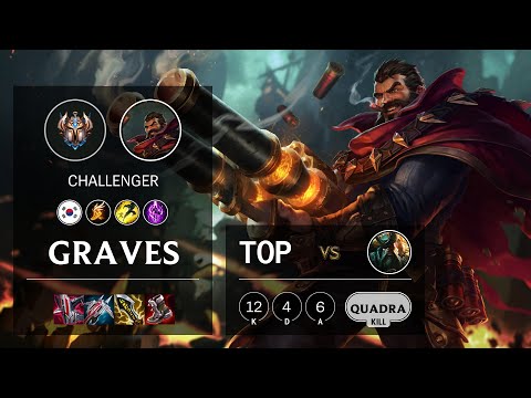 Graves Top vs Gangplank - KR Challenger Patch 11.18