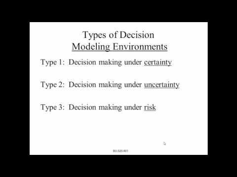 ( DSS ) ---  Decision Analysis