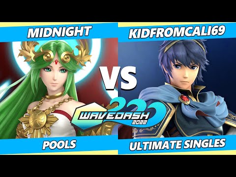 Wavedash 2022 - Midnight (Palutena) Vs. KidFromCali69 (Marth) SSBU Ultimate Tournament