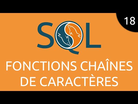 SQL 18 fonctions chaînes de caractères