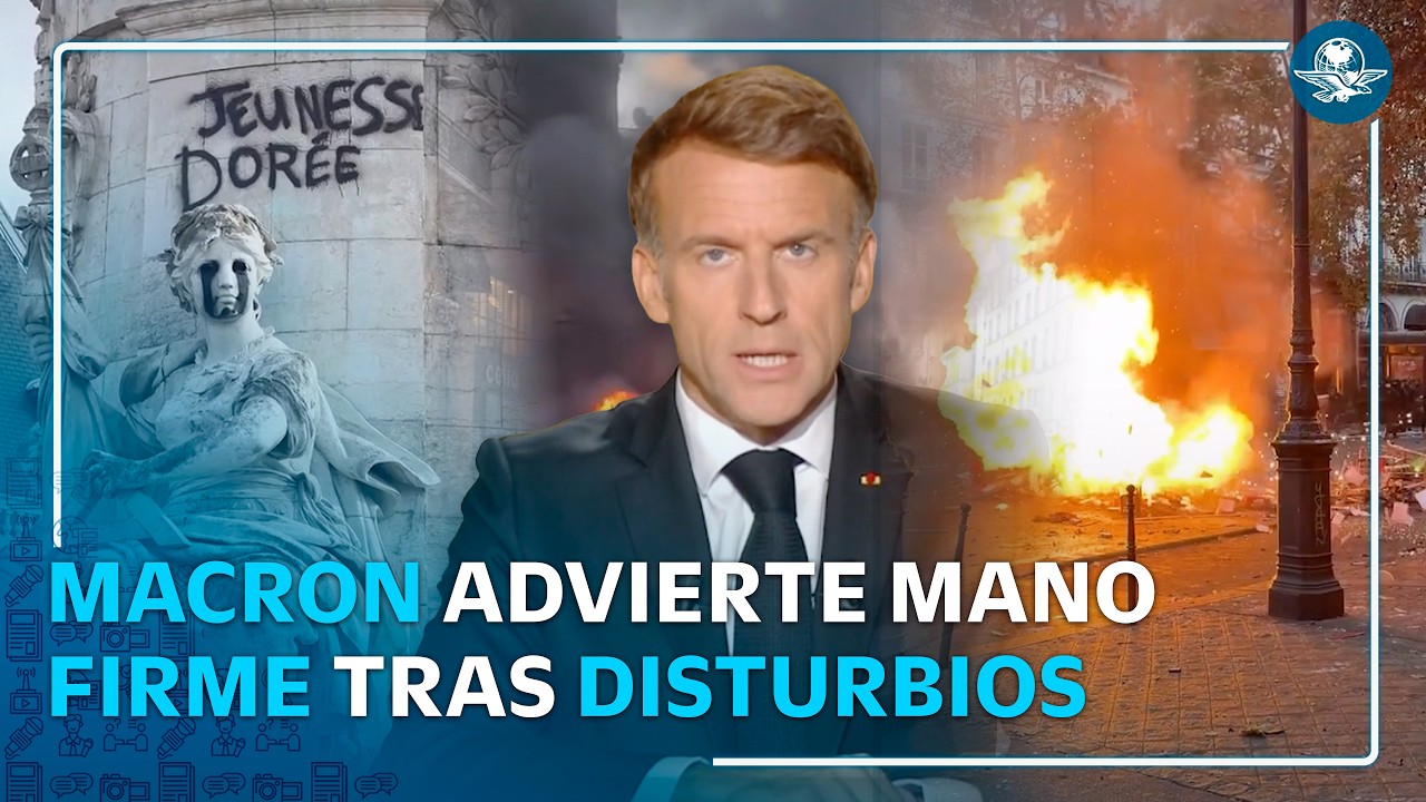 Macron condena la violencia en Francia y advierte: “El país necesita orden, no escalada”
