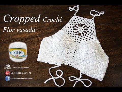 Cropped Flor Vasada