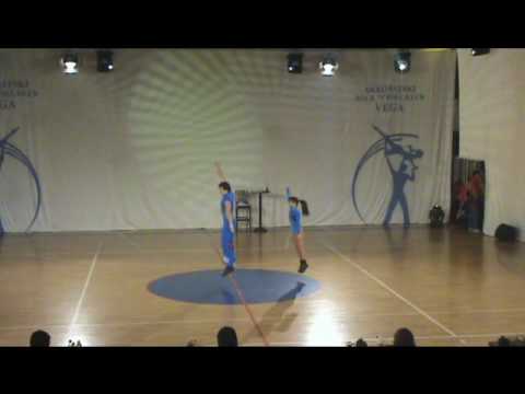 Europameisterschaft Velika Gorica 2009 Ivan Klimov & Katrin Gazazyan Acrobatic Round.wmv