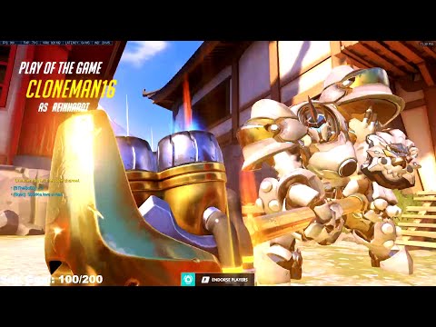 Cloneman16 Best Reinhardt in the World?! POTG! [ Overwatch Season 30 Top 500 ]