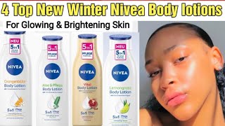 4 Top New winter Nivea Body Lotions  For Glowing & brightening Skin/ for dry & sensitive skin