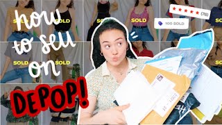 how to sell on DEPOP ❤️💸 shipping, packaging + tips!