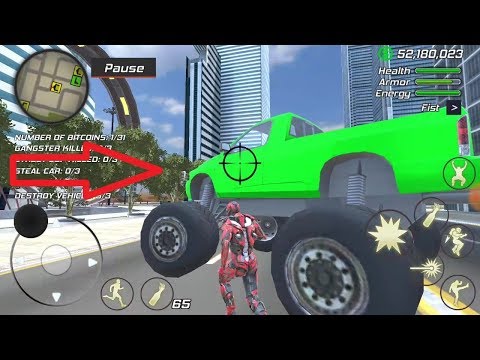 ## Super Crime Steel War Hero Iron Flying Mech Robot || Big Green Car || Spwain Road Ramp
