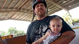 BABY ON A SKATEBOARD!