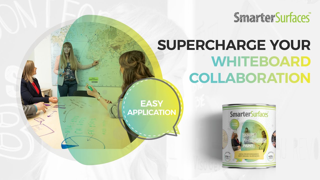 Transparent Whiteboard Paint | DIY tutorial for collaborative workspaces