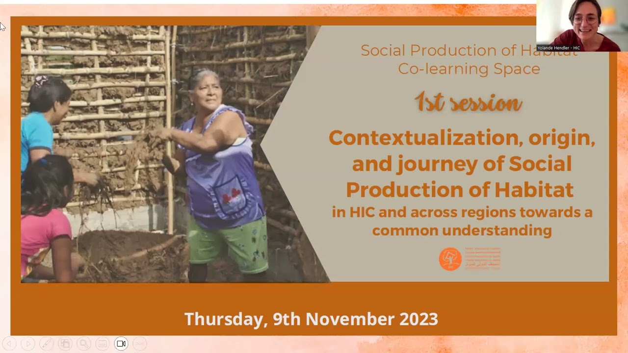 Arabic - Session 1 of the Co-learning space on Social Production of Habitat