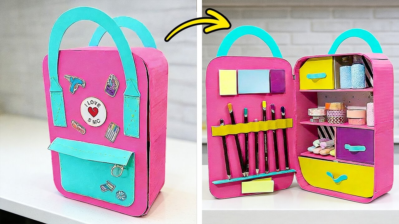 💖 CUTE MINI CRAFTS 📦 Fun Paper & Cardboard DIY Ideas! 🎨