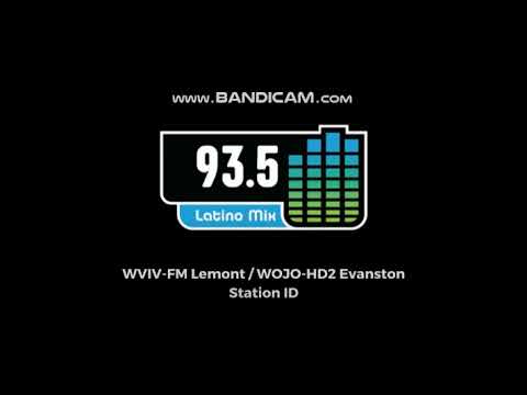 WVIV-FM 93.5 / WOJO-HD2 105.1: 93.5 Latino Mix - Lemont, IL - Station ID -  8/10/2018
