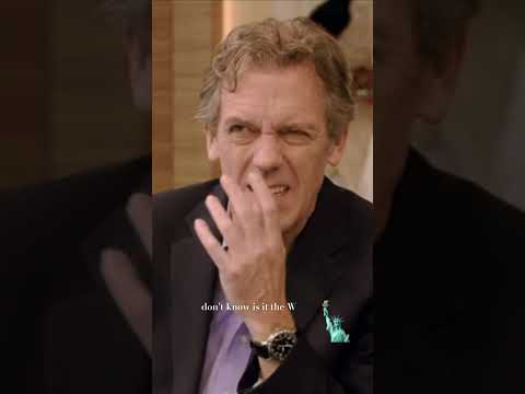 Hugh Laurie on the hardest word to say in American accent 🗽 #shorts #house #series #hughlaurie
