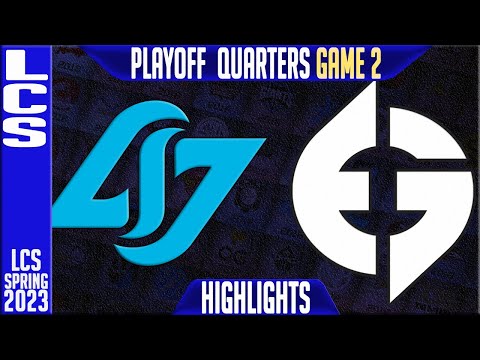 CLG vs EG Highlights Game 2 | LCS Spring 2023 Playoffs Quarterfinal | CLG vs Evil Geniuses G2