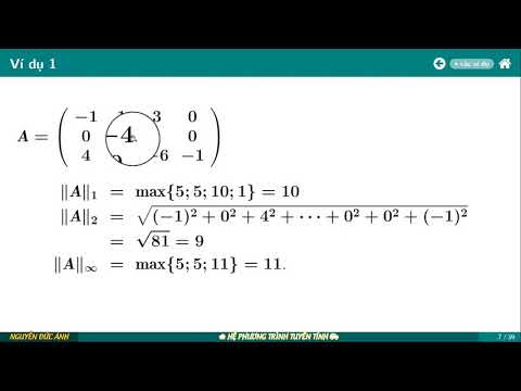 [Toán Cho Sinh Viên - Phương Pháp Tính] Giải gần đúng hệ phương trình tuyến tính.