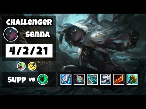 Senna Support 11.13 Challenger Gameplay Replay - S11 (4/2/21) - EU