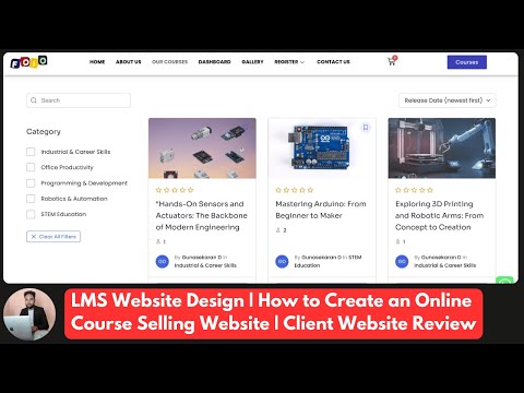 LMS Website — Online Course Selling — client website video