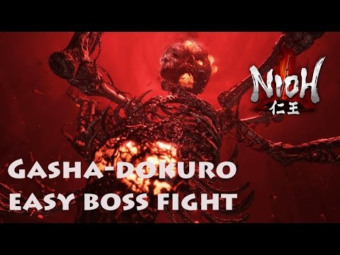 Nioh - Gasha-dokuro Boss Fight *Easy Method*