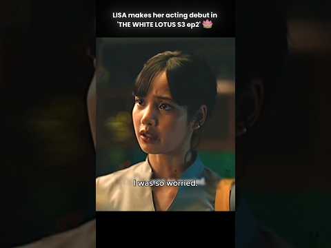 Her acting is so good and natural! ✨️#lisa #리사 #blackpink #drama #thewhitelotus #foryou #shorts #yt