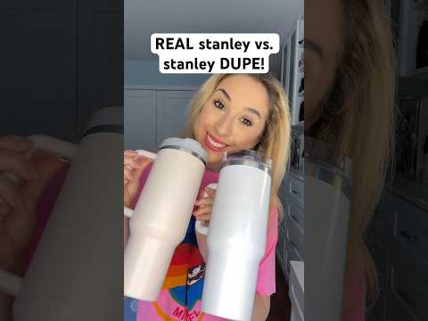 REAL stanley vs. stanley DUPE! 😳 #shorts #stanley #stanleycup