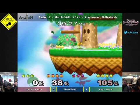 Avalon III - Istudying + Mr. R vs Marc + Amsah - Winners Bracket SSBM Doubles