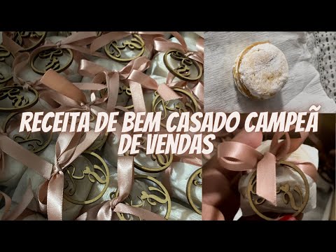 Como fazer bem casados !! Usando 4 ingredientes, receita campeã de vendas ,