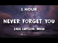 [1 Hour] Never Forget You - Zara Larsson, MNEK 🎧 1 Hour Loop