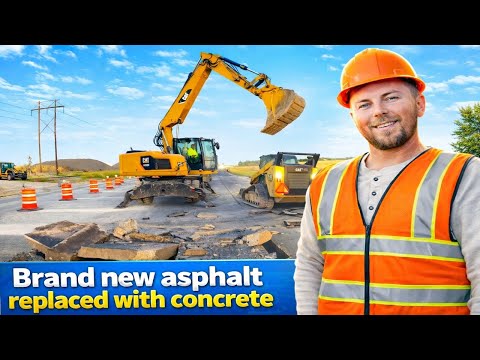 Why They Scrapped Brand New Asphalt for Concrete on This Road
