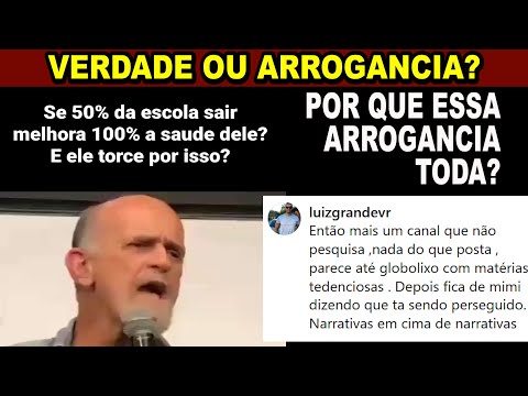 O que ele quis dizer com isso? Ta certo ou foi arrogante? isso explica a arrogância dos seus alunos?