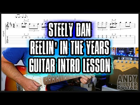 Steely Dan Reelin In The Years Guitar Intro lesson Tutorial TABs