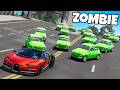 ❄️ CHOWANY AUTAMI PRZED HORDĄ ZOMBIE W MIEŚCIE!? | BeamNG Drive |