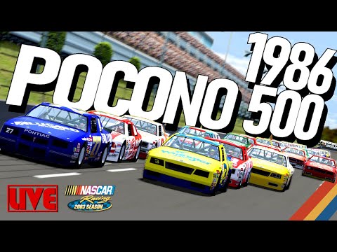 Running the 1986 Pocono 500 in NASCAR 2003!