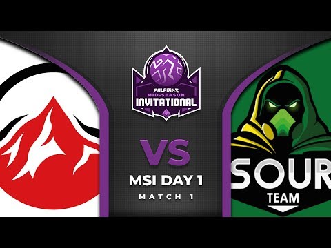 Paladins MSI 2019 -  Day 1 - Match 1 - Elevate vs Sour Team