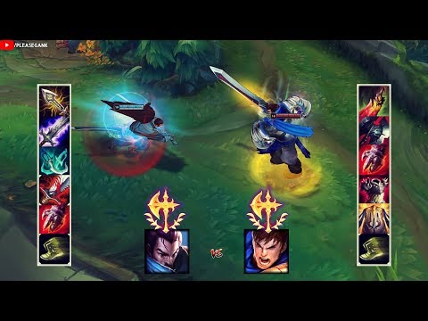 YASUO vs GAREN FULL BUILD FIGHTS & Best Moments✔