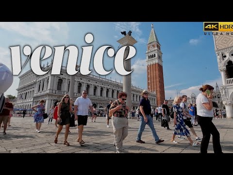 Veneza, Itália Caminhada diurna de Rialto até a Praça de São Marcos