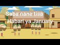 Moja mbili tatu  Swahili Children song　モジャンビリタトゥ（1,2,3）　スワヒリ語子どものうた