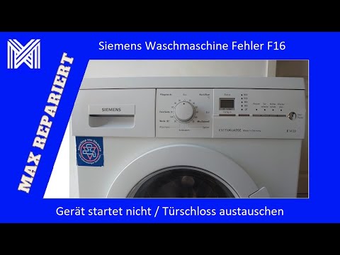 Siemens washing machine error F16 change door lock / machine does not start / MAX REPAIRED