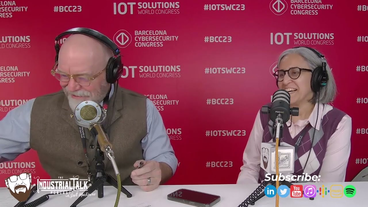 Sophia Hasnain with Linked Things at the IoT Solutions World Congress In Barcelona.