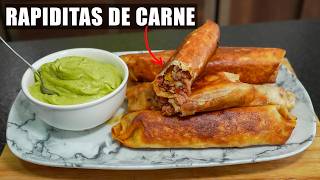 Asi Se Prepara Unas Buenas Rapiditas De Carne Y Queso! Receta Facil Y Rico | Abelca