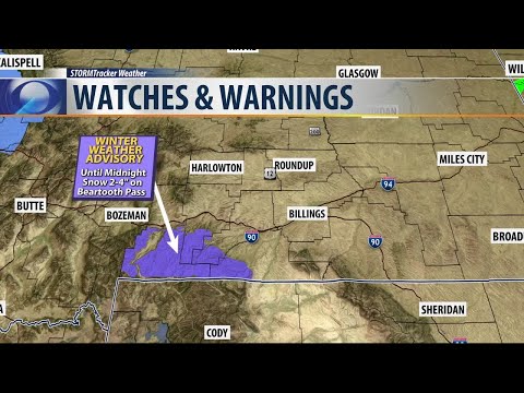 Snow comes down at Big Sky Resort