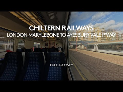 Chiltern Railway full journey from London Marylebone to Aylesbury Vale P'way