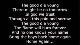 Scorpions-The good Die Young Lyrics