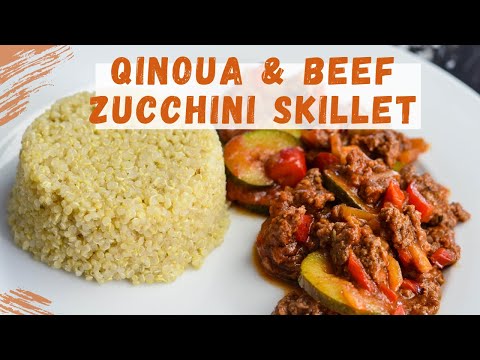 Quinoa & Beef Zucchini Skillet