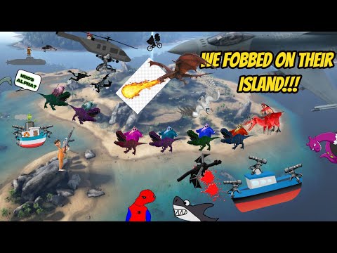 Fobbing "The Biggest Carno Island" On Smalls | 6 vs 30+ |  W/ Shockist | (ARK/PVP/PC) (Small Tribes)