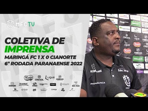 Coletiva - zagueiro Vilar e técnico Castilho - Maringá 1 x 0 Cianorte - 6ª Rodada Paranaense 22