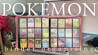 Organise My Cute Pokémon Card Binder With Me! ✨