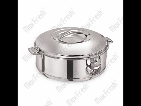Indian Art Royal Stainless Steel Hotpot Insulated Hammer Design Casserole Hotpot