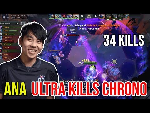 ANA 34 Kills Faceless Void Play For Fun. Destroying Korea Pubs.