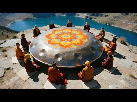 Healing Sounds of Big Handpan near Magical Lake | Release Bad Energy & Clean Your Mind